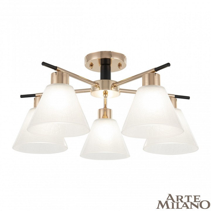 Потолочная люстра arte milano napoli-322119 322119/5 fg+bk