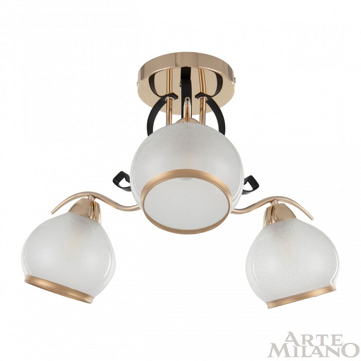 Потолочная люстра arte milano amalfi-323306 323306/3 fg+bk