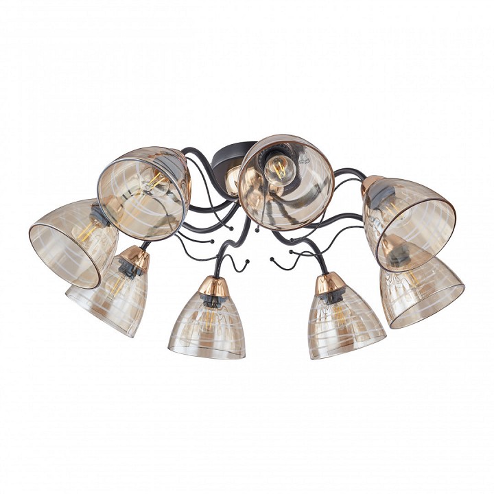 Потолочная люстра arte milano napoli-1234 331234/8 bk+fgd