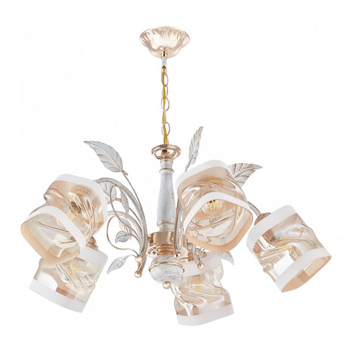 Подвесная люстра arte milano amalfi-3026 333026/5 wt+fgd
