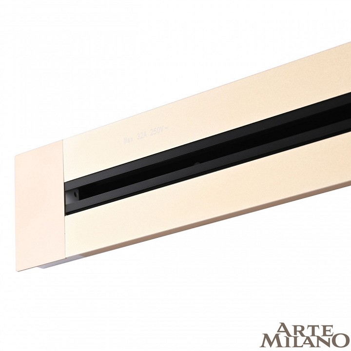 Трек встраиваемый arte milano am-track-sockets 382301tb/100 gold
