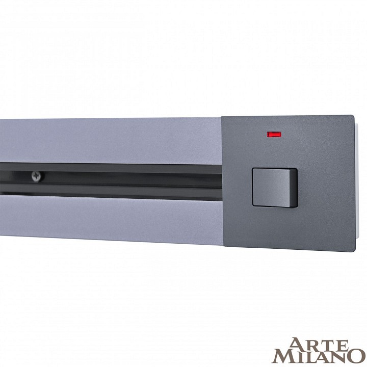 Трек встраиваемый arte milano am-track-sockets 385205tbb/50 grey