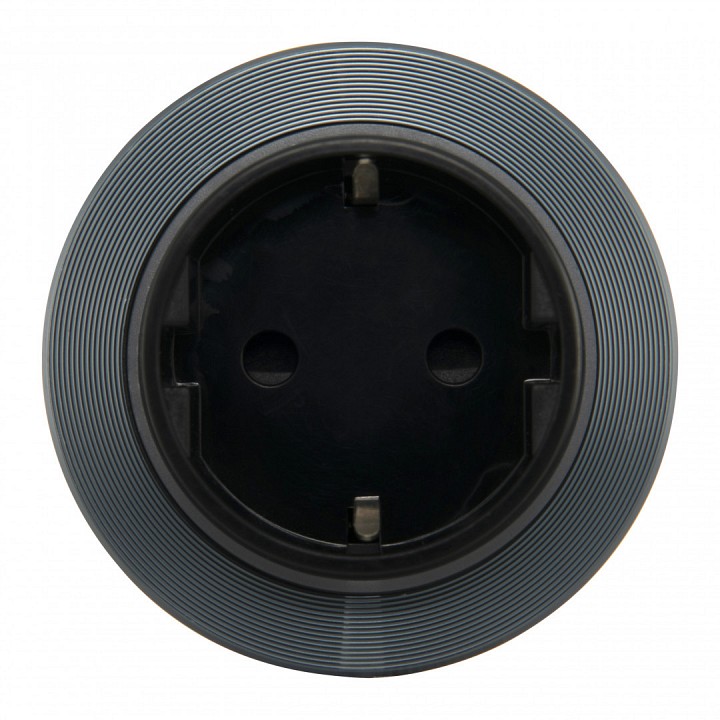 Розетка с заземлением на треке arte milano am-track-sockets-39 397952ts/es grey