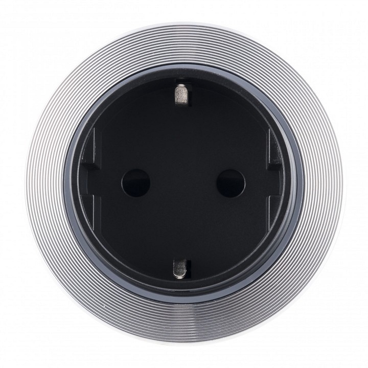 Розетка с заземлением на треке arte milano am-track-sockets-39 397952ts/es silver