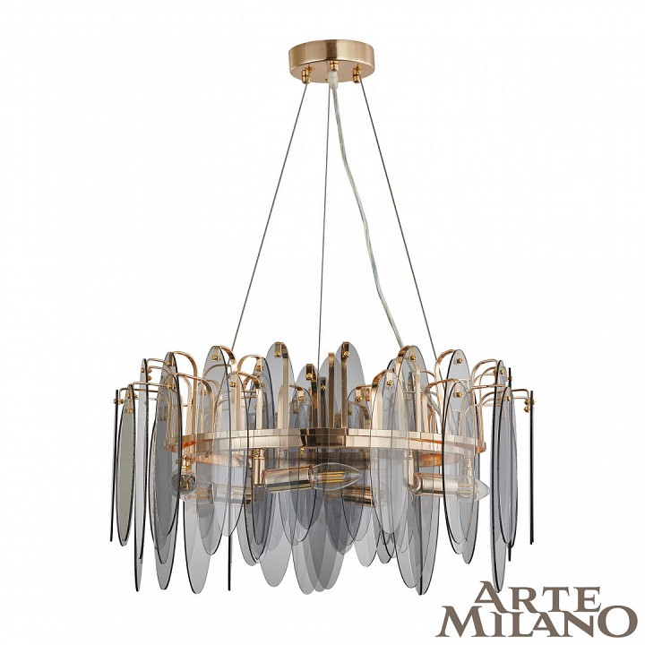 Подвесная люстра arte milano am-7753b 7753b.d600.h300.e14.6 g