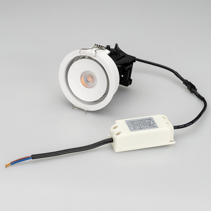 Встраиваемый светильник arlight cl-simple-r78-9w warm3000 (wh, 45 deg) 026868