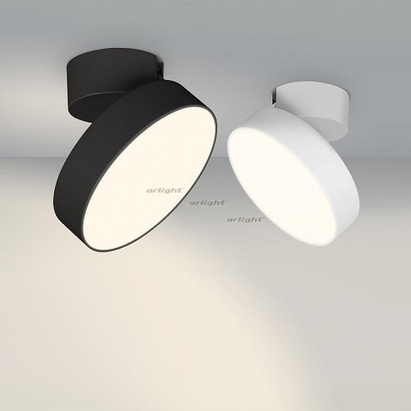 Светильник на штанге arlight sp-rondo-flap-r250-30w warm3000 (bk, 110 deg) 028172