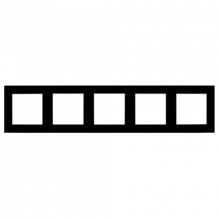 Рамка на 5 постов arlight glare 043806
