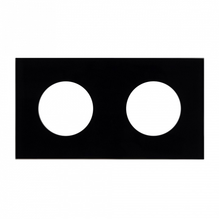 Рамка на 2 поста arlight glare 043836