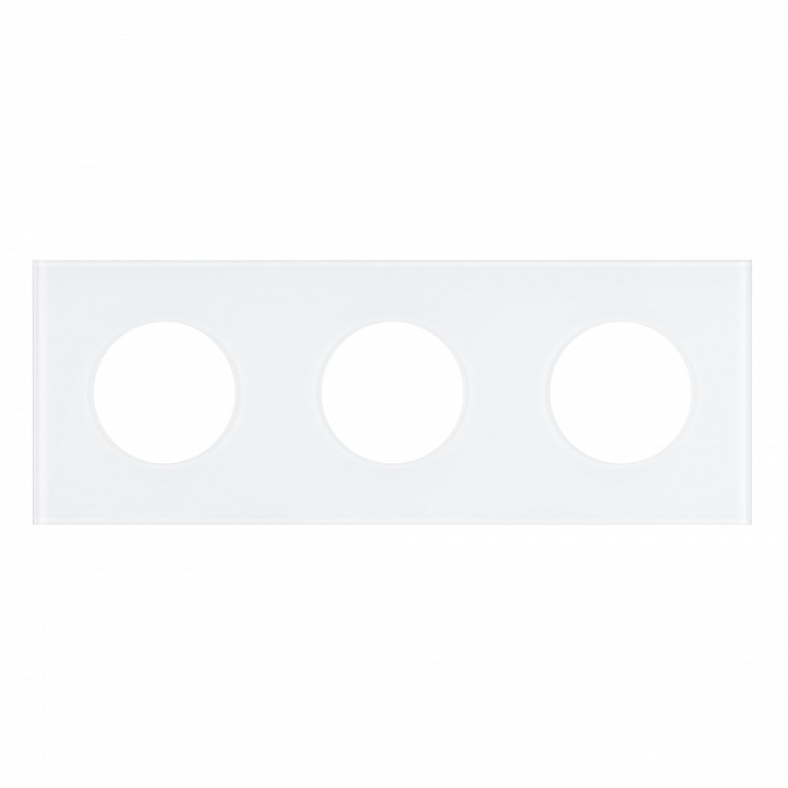 Рамка на 3 поста arlight glare 043838