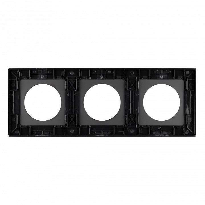 Рамка на 3 поста arlight glare 043839