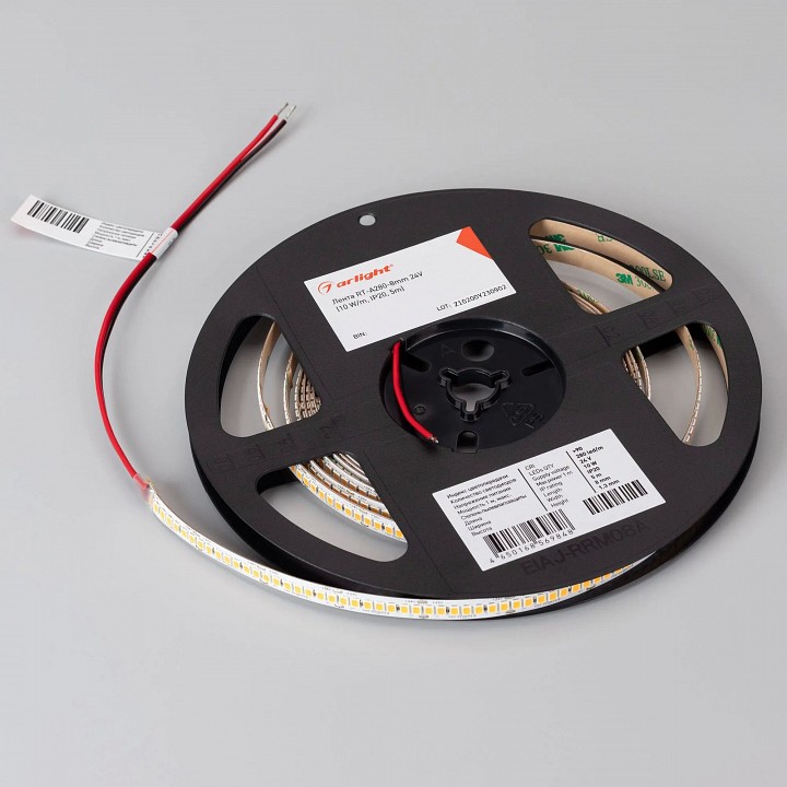 Лента светодиодная arlight a280 24v 8mm 10 w/m 045568