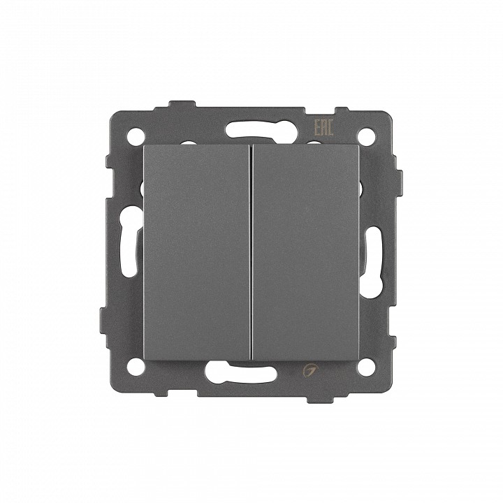 Выключатель двухклавишный без рамки arlight swt 049889