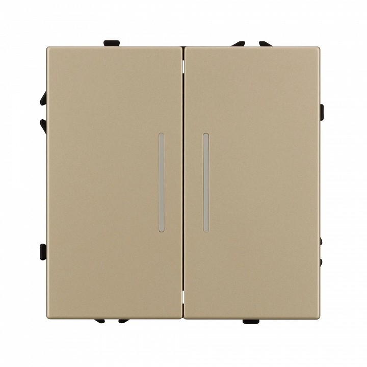 Выключатель двухклавишный без рамки arlight swt 054265