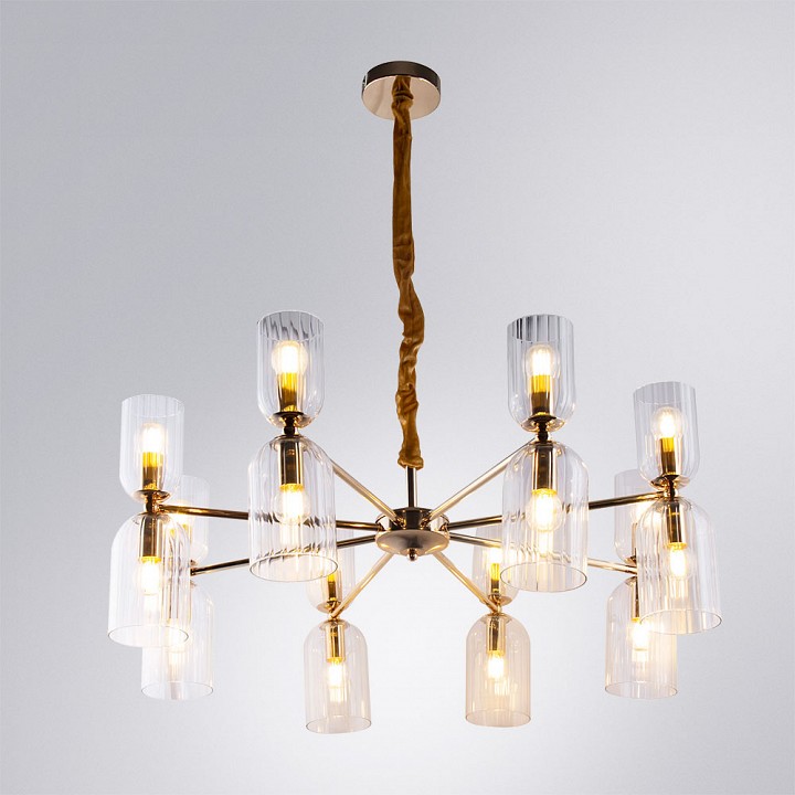 Подвесная люстра arte lamp charm a1623lm-16go