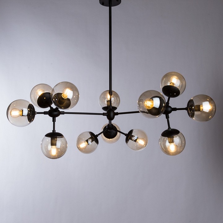 Люстра на штанге arte lamp bolla a1664sp-12bk