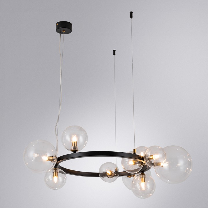 Подвесная люстра arte lamp vincent a7790sp-10bk