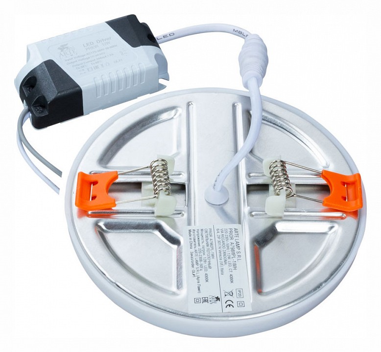 Встраиваемый светильник arte lamp prior a7981pl-1wh