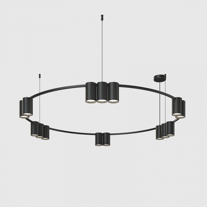 Подвесная люстра denkirs orbit dk4067-bk