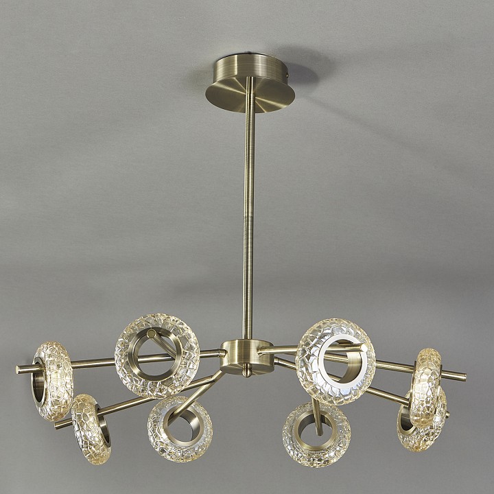 Люстра на штанге escada gravity 10252/8led brass