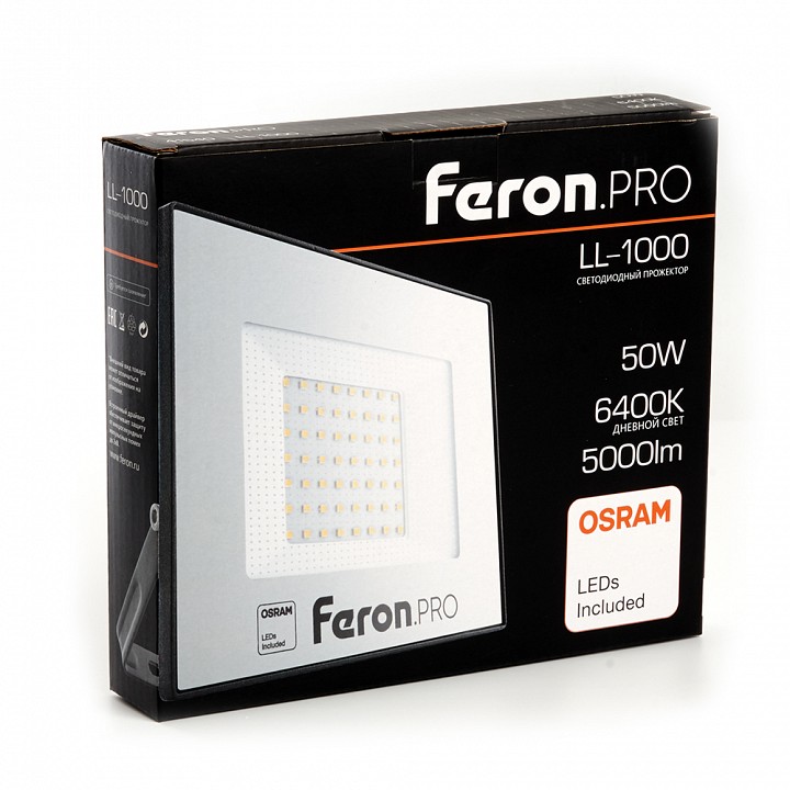 Настенно-потолочный прожектор feron ll-1000 41540