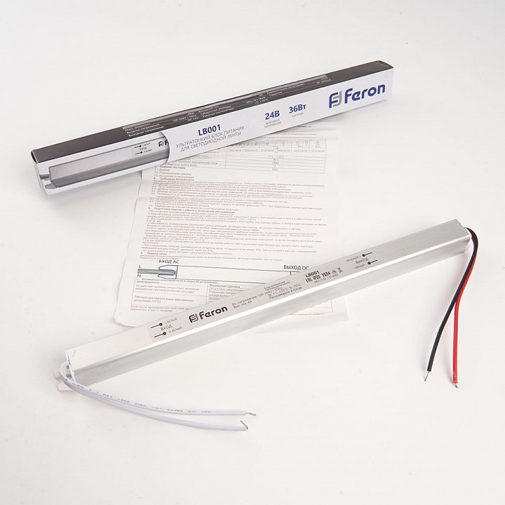 Блок питания с проводом feron lb001 48012