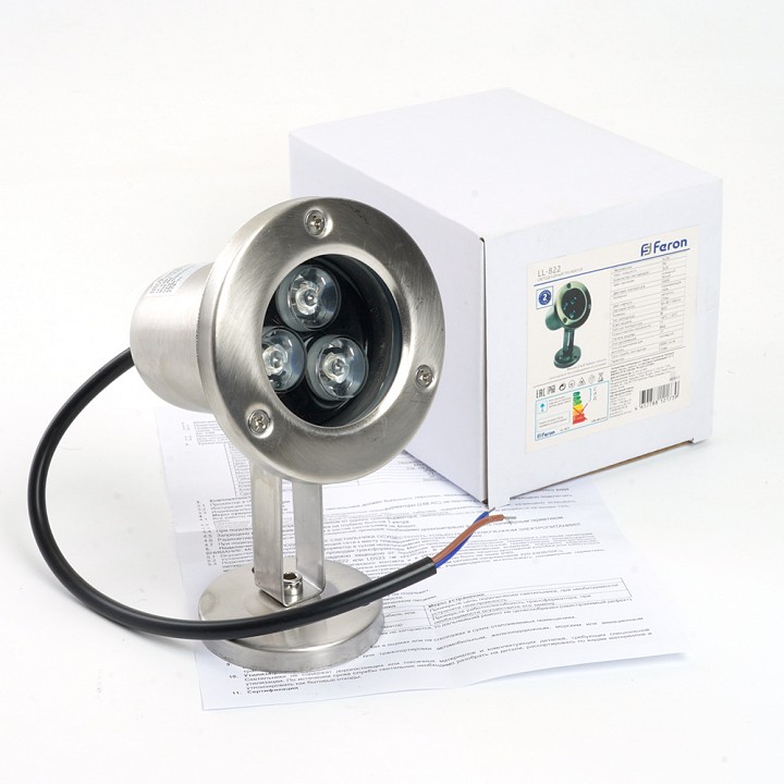 Наземный низкий светильник feron ll-822 48455