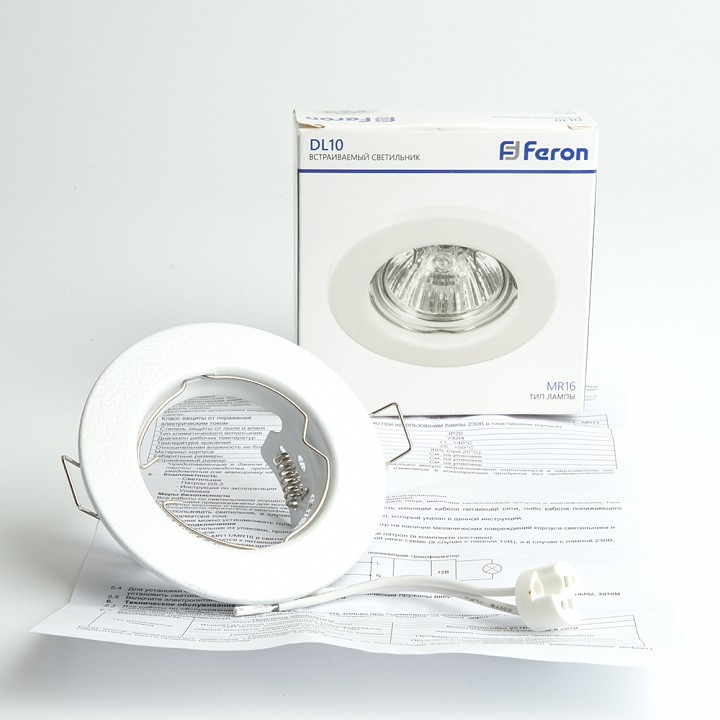 Встраиваемый светильник feron dl10 48463