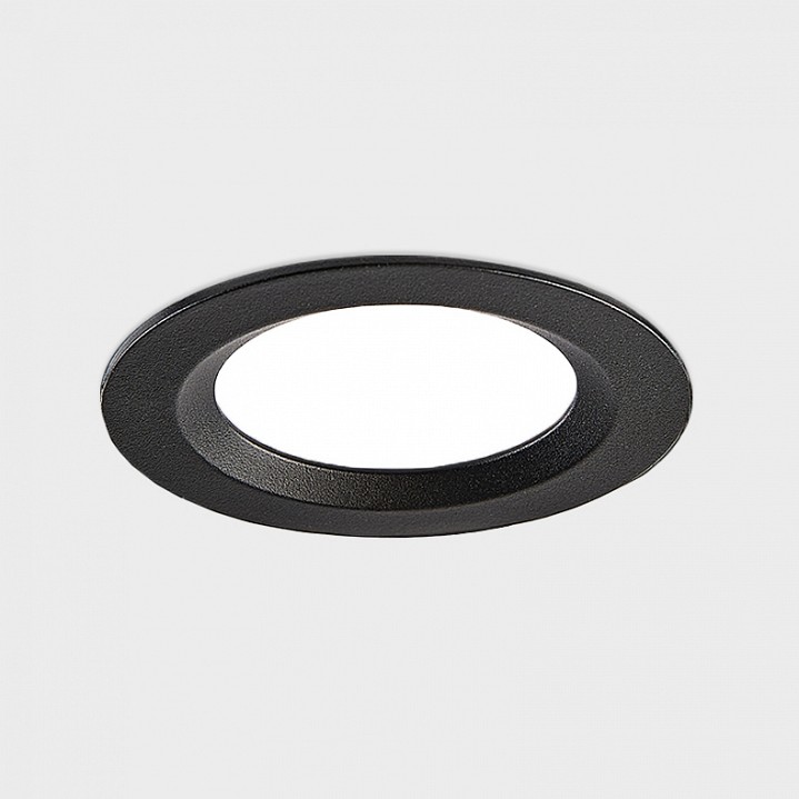 Встраиваемый светильник italline it08 it08-8018 black 3000k