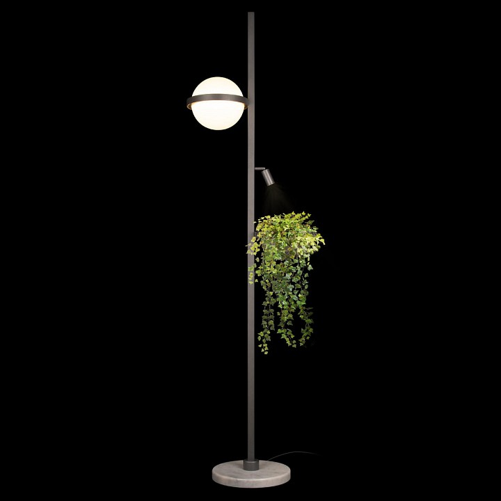 Торшер loft it jardin 10121/f dark grey