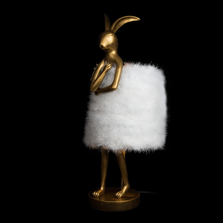 Настольная лампа декоративная loft it lapine 10315/b white fluff