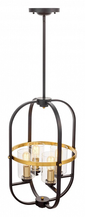 Люстра на штанге lumina deco monterey ldp 1141-4 bk+md