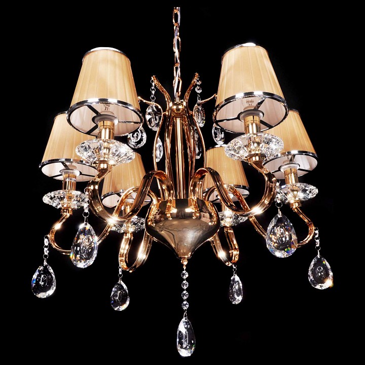 Подвесная люстра lumina deco finezzia ldp 9267-6 gd