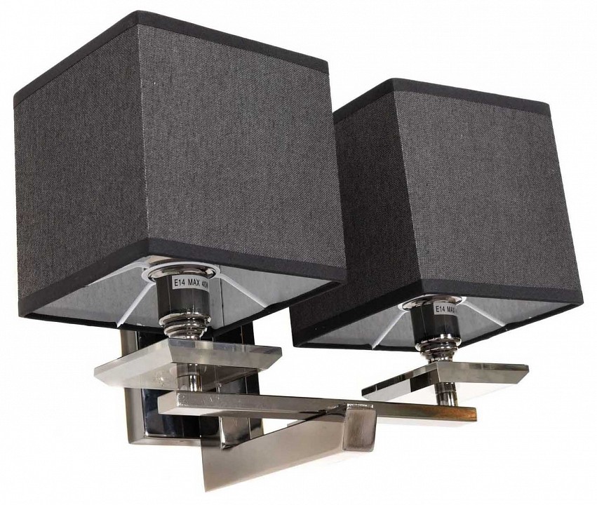 Бра lumina deco flianelo ldw 1248-2 bk