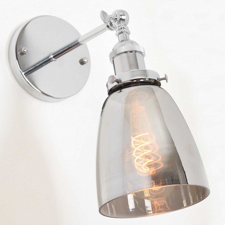 Бра lumina deco fabi ldw 6800-1 chr+gy
