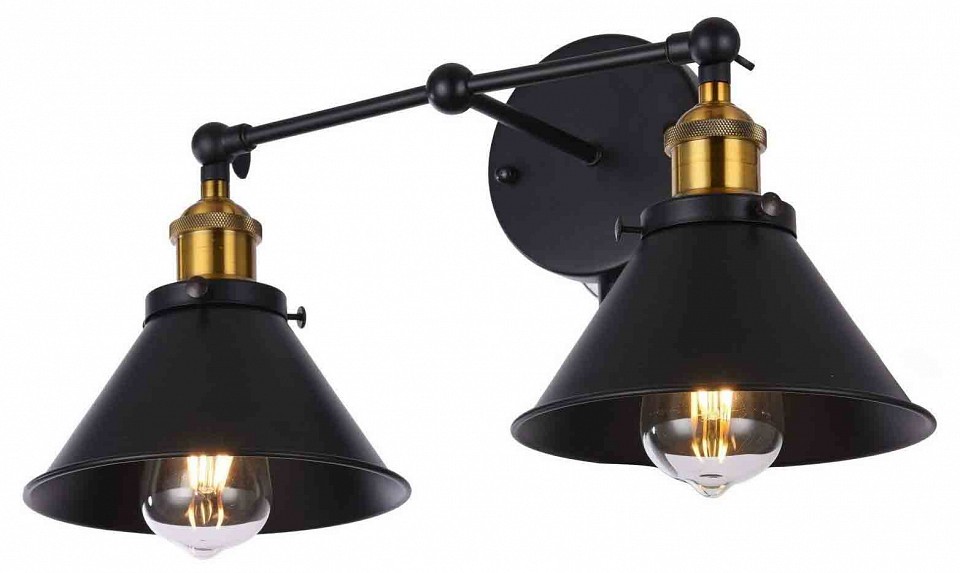 Бра lumina deco gubi ldw b018-2 bk