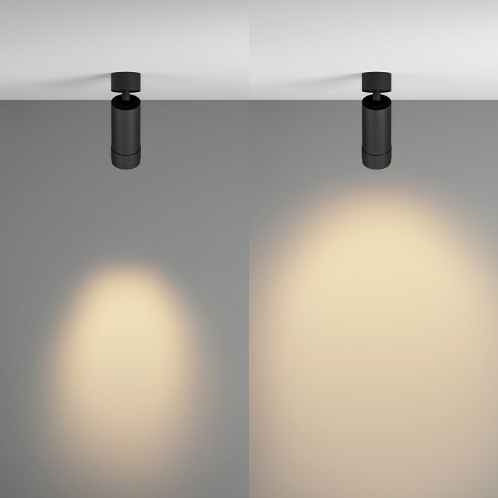 Светильник на штанге maytoni focus zoom c055cl-l12w2.7k-z-b