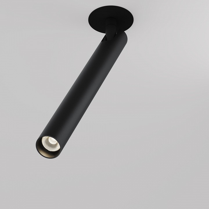 Встраиваемый светильник на штанге maytoni focus t c141rs-l300-6w3k-b