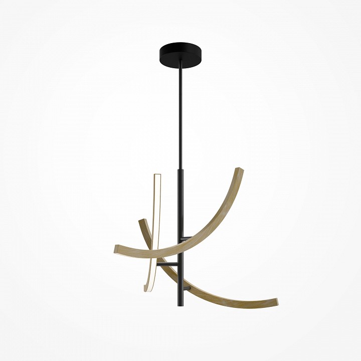 Люстра на штанге maytoni wabi mod428pl-l27bk