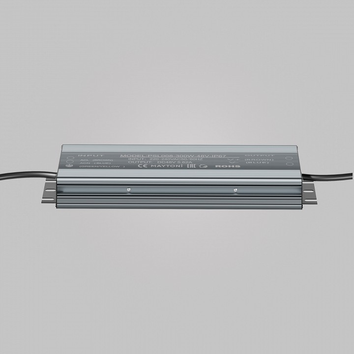 Блок питания с проводом maytoni power supply magnetic psl008-300w-48v-ip67