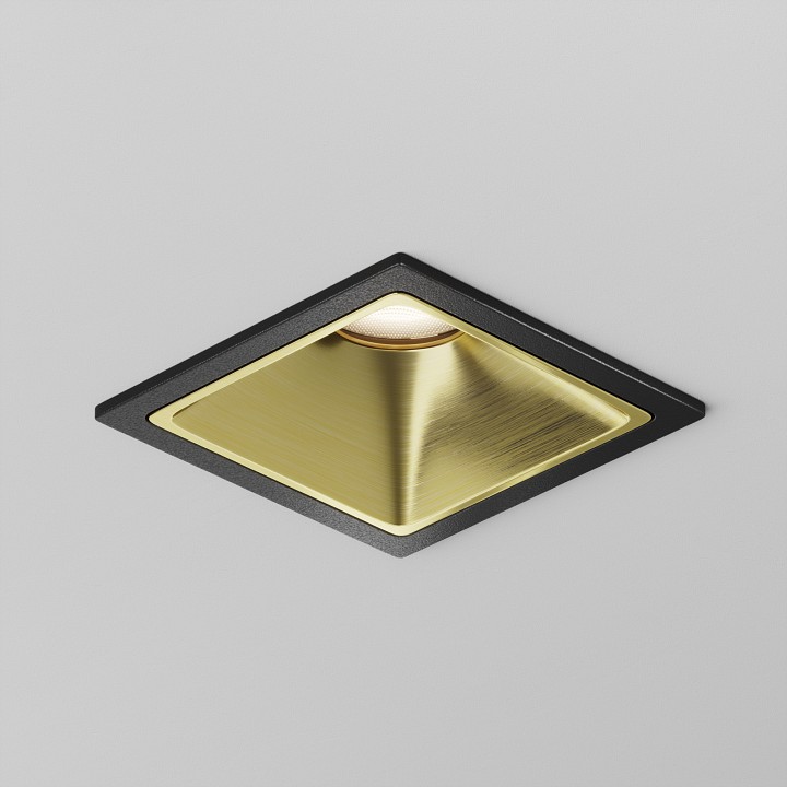 Рамка на 1 светильник maytoni ring ring8-10w-sq-bs