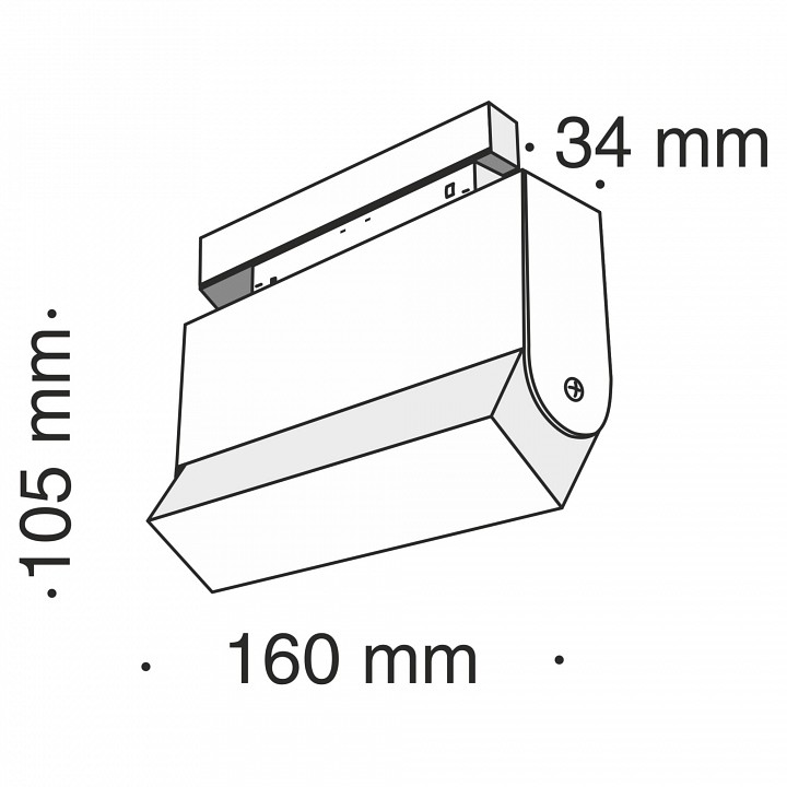 Накладной светильник maytoni basis tr013-2-10w3k-b