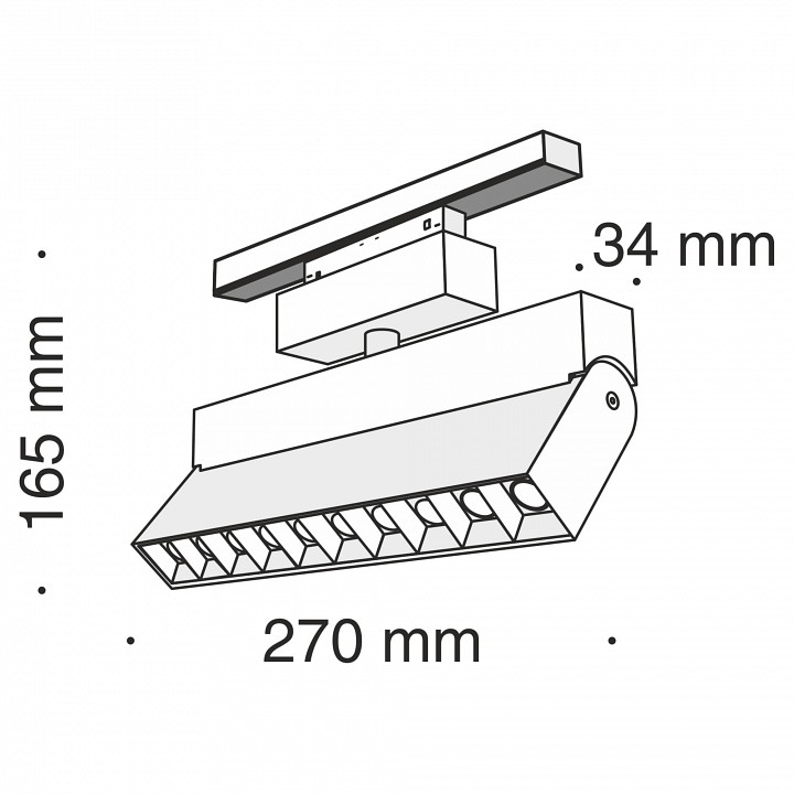 Светильник на штанге maytoni points tr015-2-20w3k-b