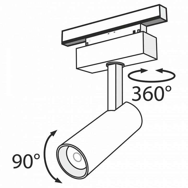 Светильник на штанге maytoni focus led tr019-2-10w4k-b