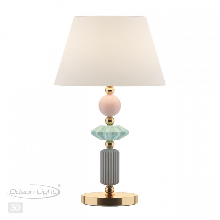 Настольная лампа декоративная odeon light candy 4861/1tb