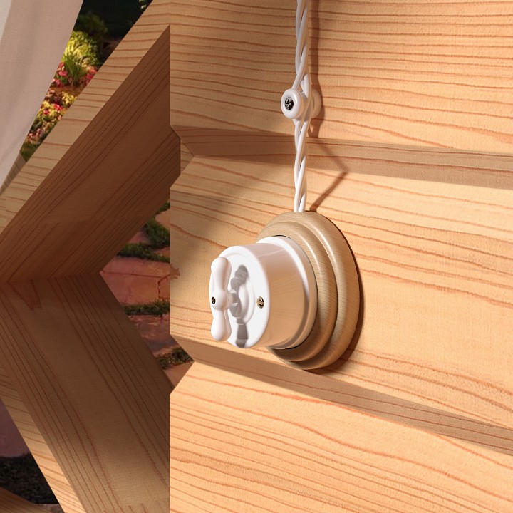 Рамка на 1 пост werkel ретро (светлый бук) w0015224