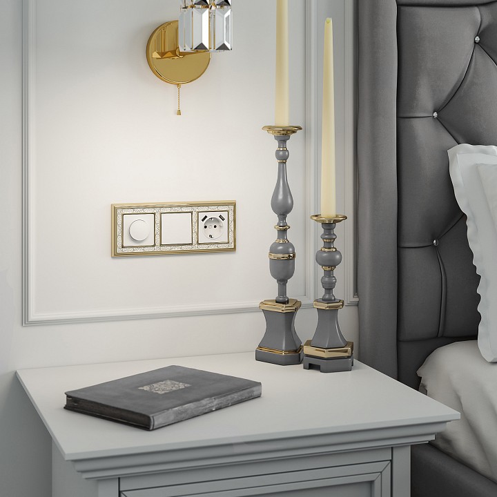 Диммер без рамки werkel белый w1142001