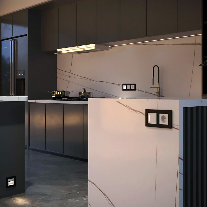 Выключатель сенсорый двухклавишный с подсветкой и функцией wi-fi, Без рамки werkel белый w4523001