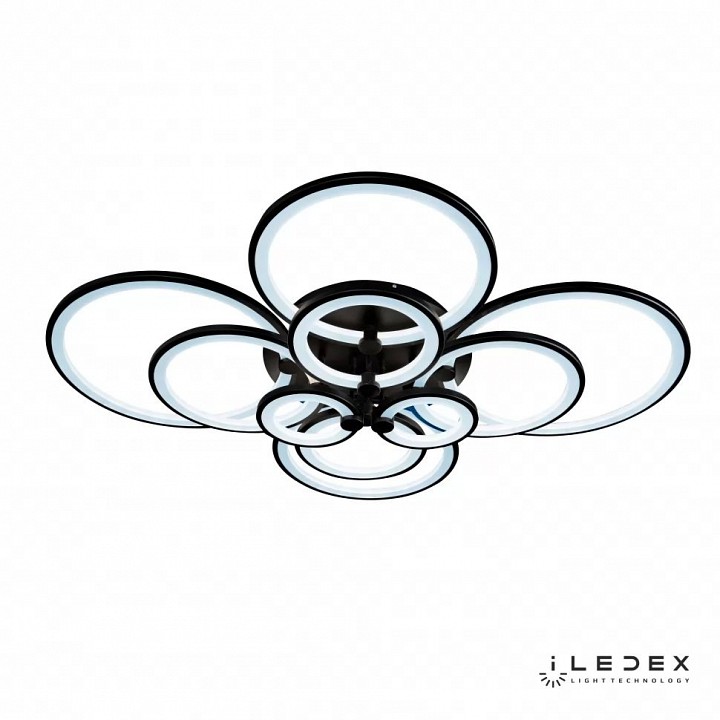 Потолочная люстра iledex ring a001/10 bk