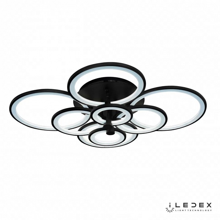 Потолочная люстра iledex ring a001/8 bk